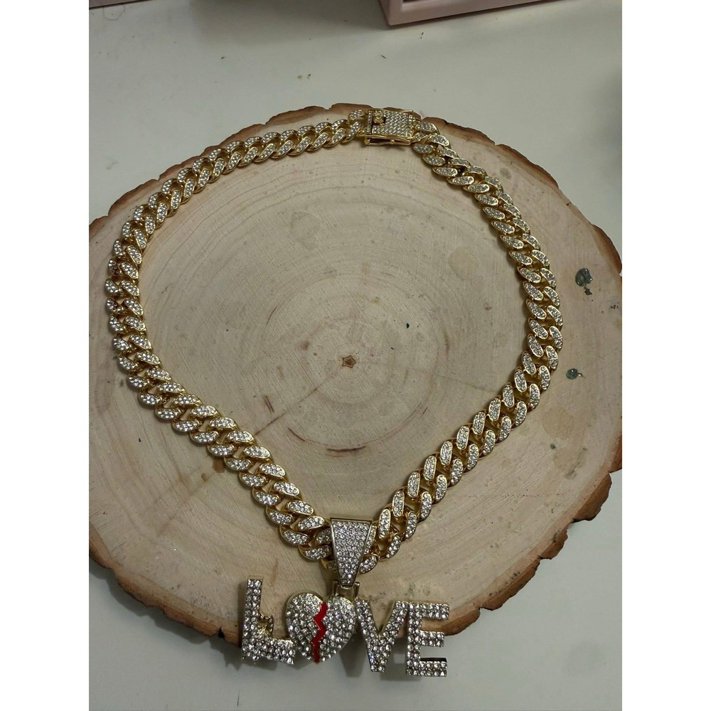 Gold‎ Plated Love Necklace